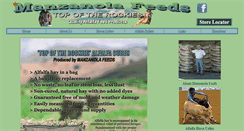 Desktop Screenshot of manzanolafeeds.com